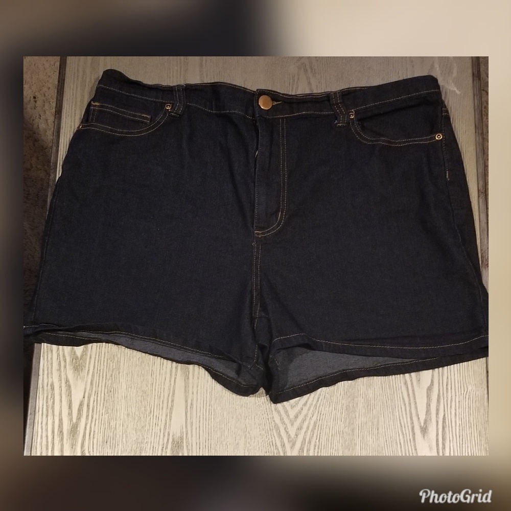Dark Blue Jean Shorts